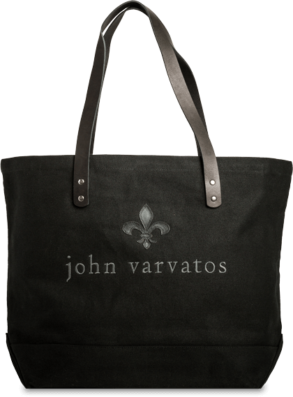 John Varvatos Canvas Tote Bag - Black